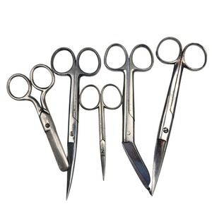 Vintage Medical Surgical Scissors (5) Lawton‎ RALKS Eversharp MSL Forged Steel